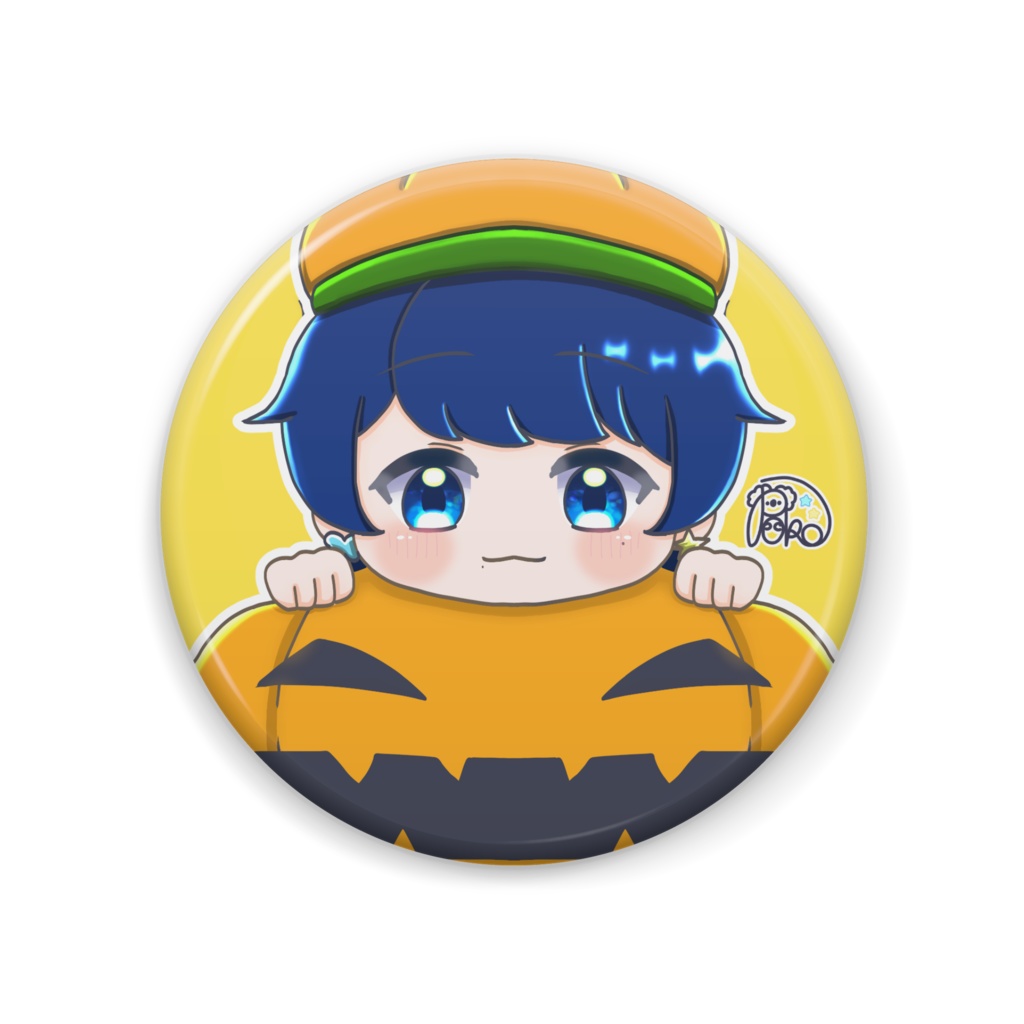 りょりょHalloween缶バッチ
