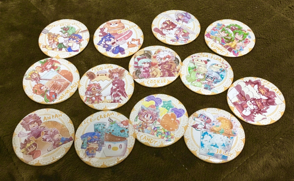 sweets缶バッジ(全13種)
