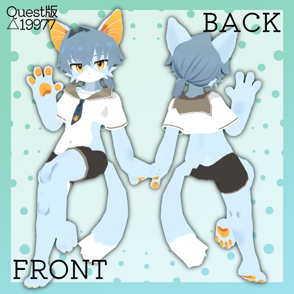 なぎねこクン【オリジナル3Dモデル】