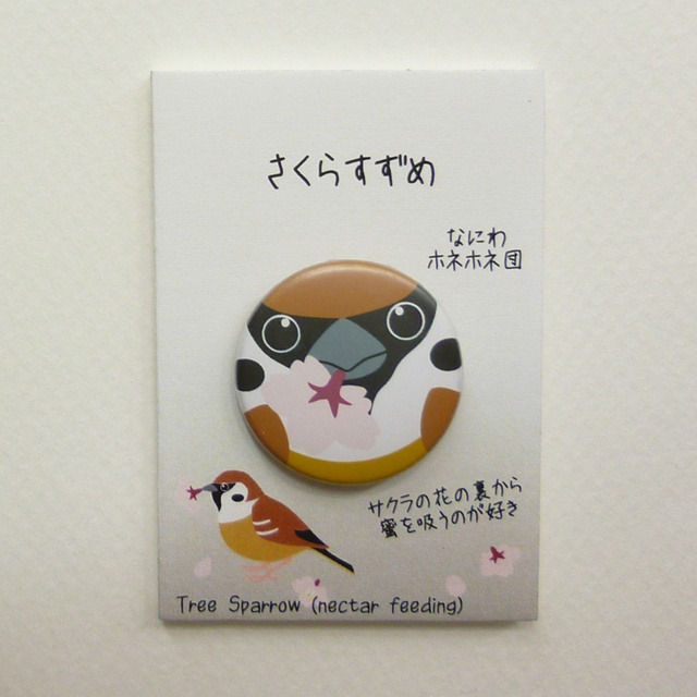 野鳥の缶バッジ 1