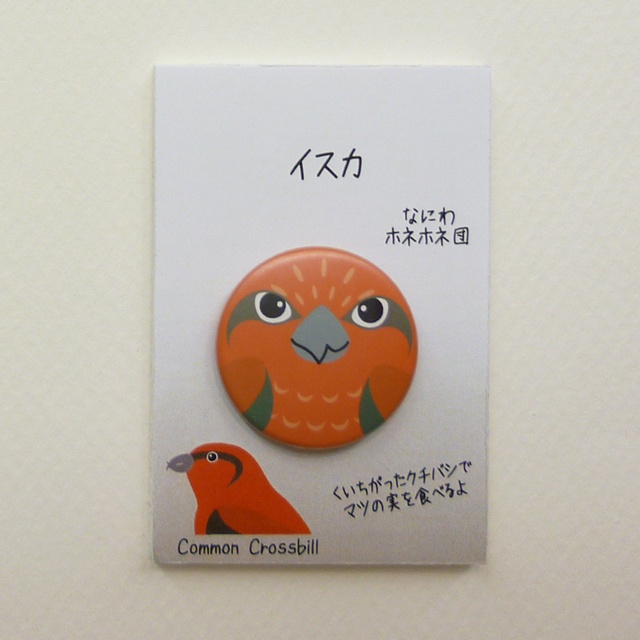 野鳥の缶バッジ 4