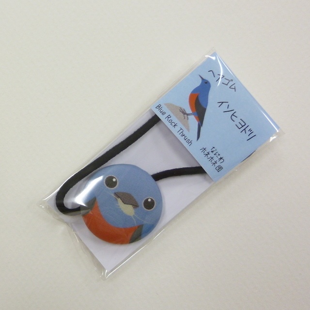 野鳥 くるみボタンのヘアゴム 5