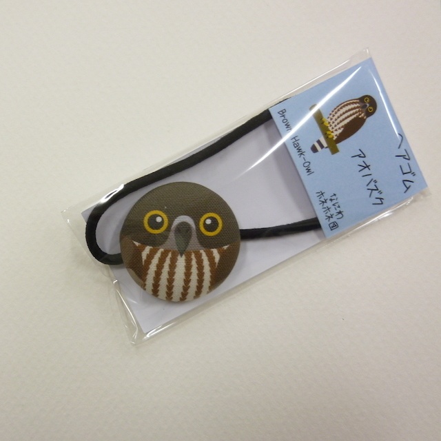 野鳥 くるみボタンのヘアゴム 6