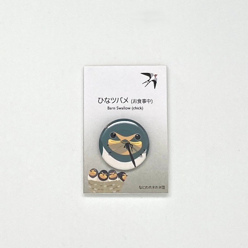 【2024新作】野鳥の缶バッジ & くるみボタンのヘアゴム (9)