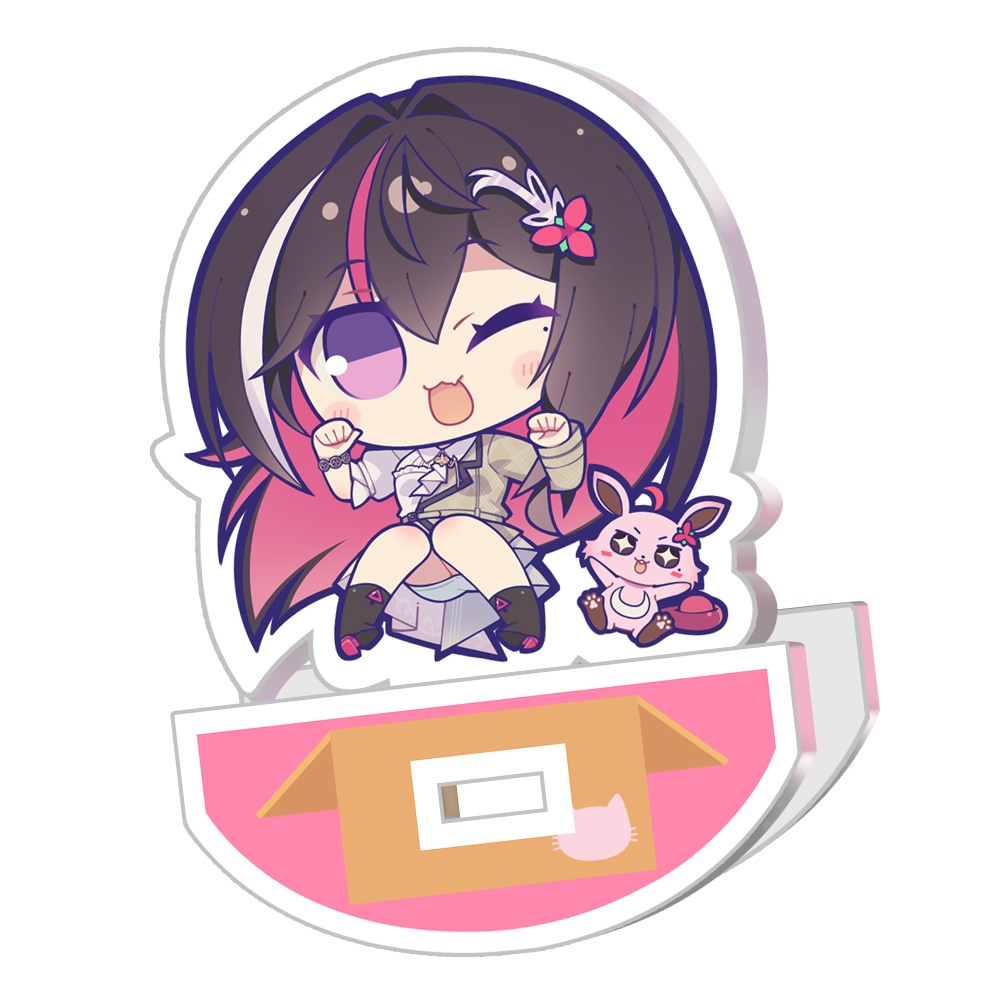 AZKiちゃん「ω猫」ゆらゆらアクリルフィギュア