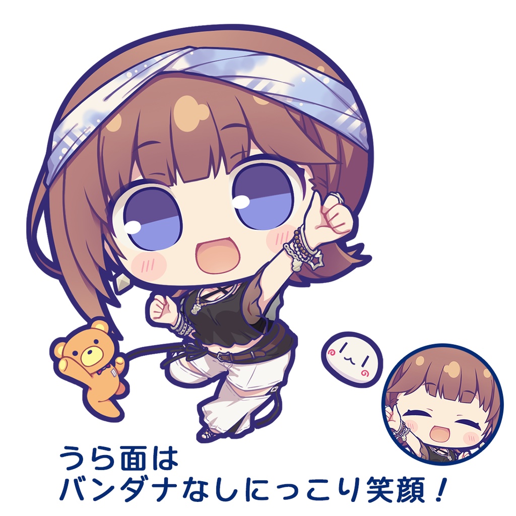 （C106）ときのそらちゃん「モノトーン絶対領域パンツ衣装」アクリルキーホルダー