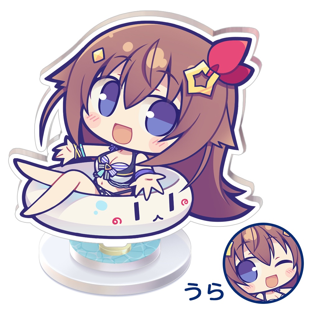 （C106）ときのそらちゃん「ホロライブサマー水着」くるくる回る波揺れアクリルスタンド