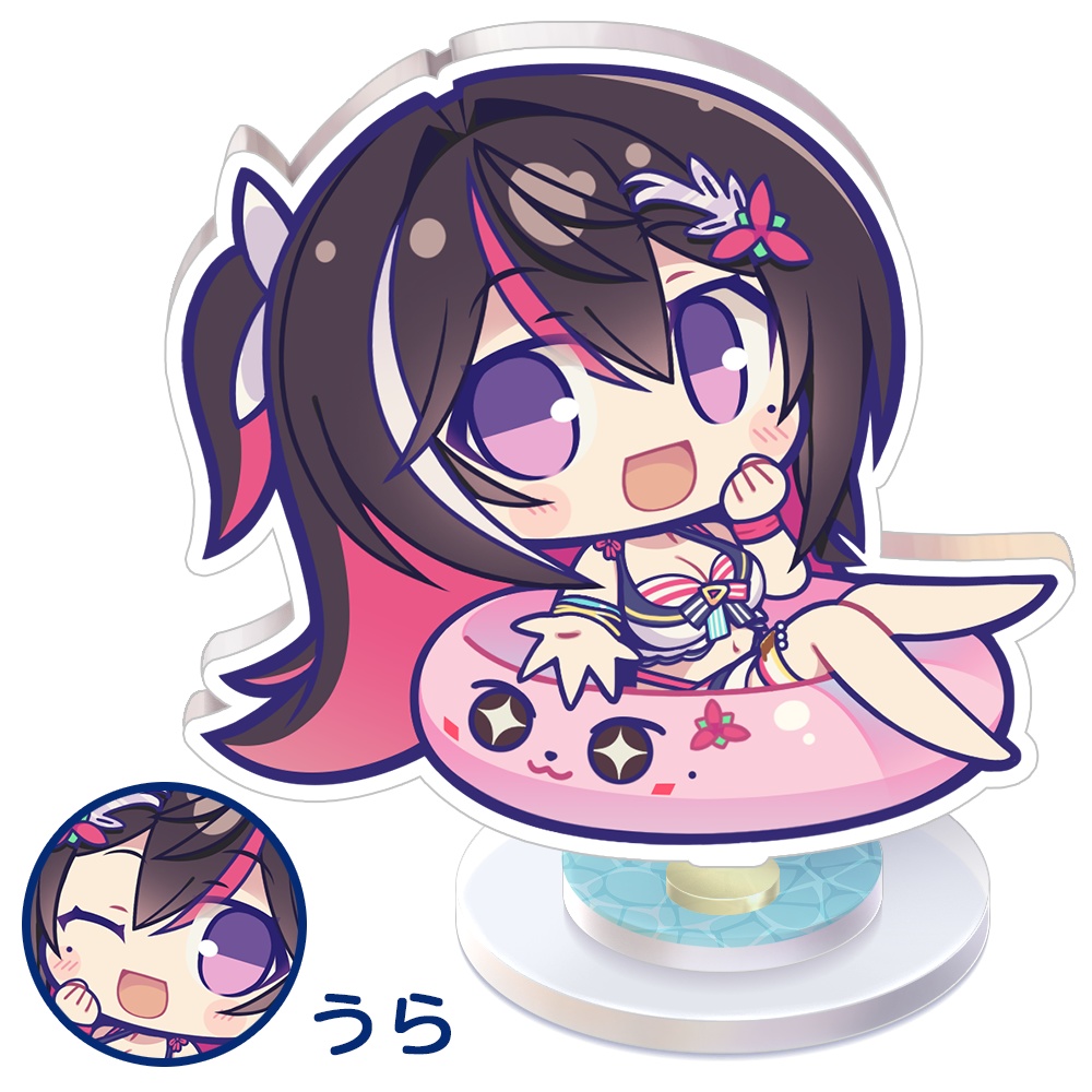 （C106）AZKiちゃん「ホロライブサマー水着」くるくる回る波揺れアクリルスタンド