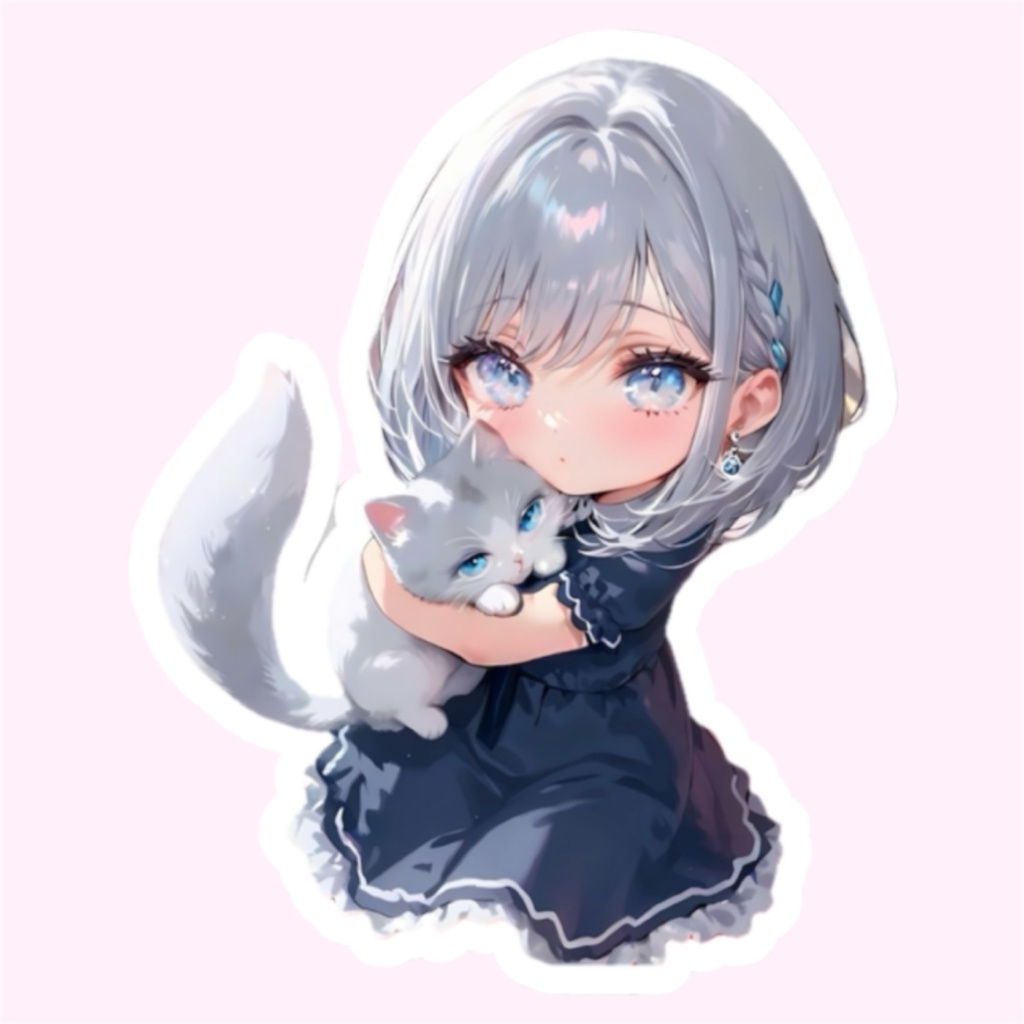 1周年 ステッカー(ゆいねこぎゅ♡)