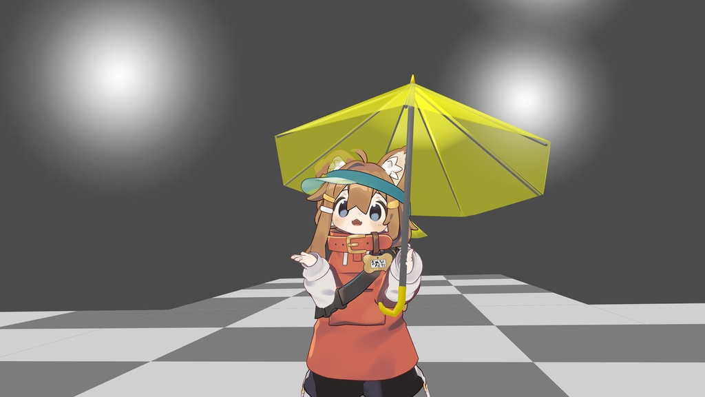【VRChat用】傘と雨と雪