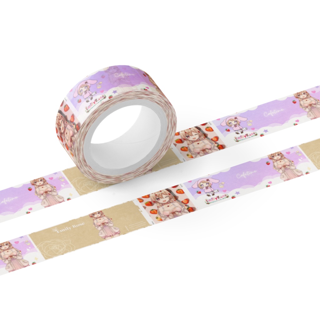 Emily Rose マスキングテープ 15mm (3種デザイン)