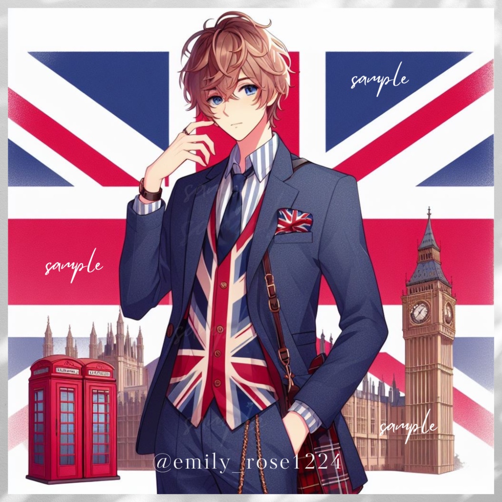 【Free】立ち絵素材 男性 / ロンドン風