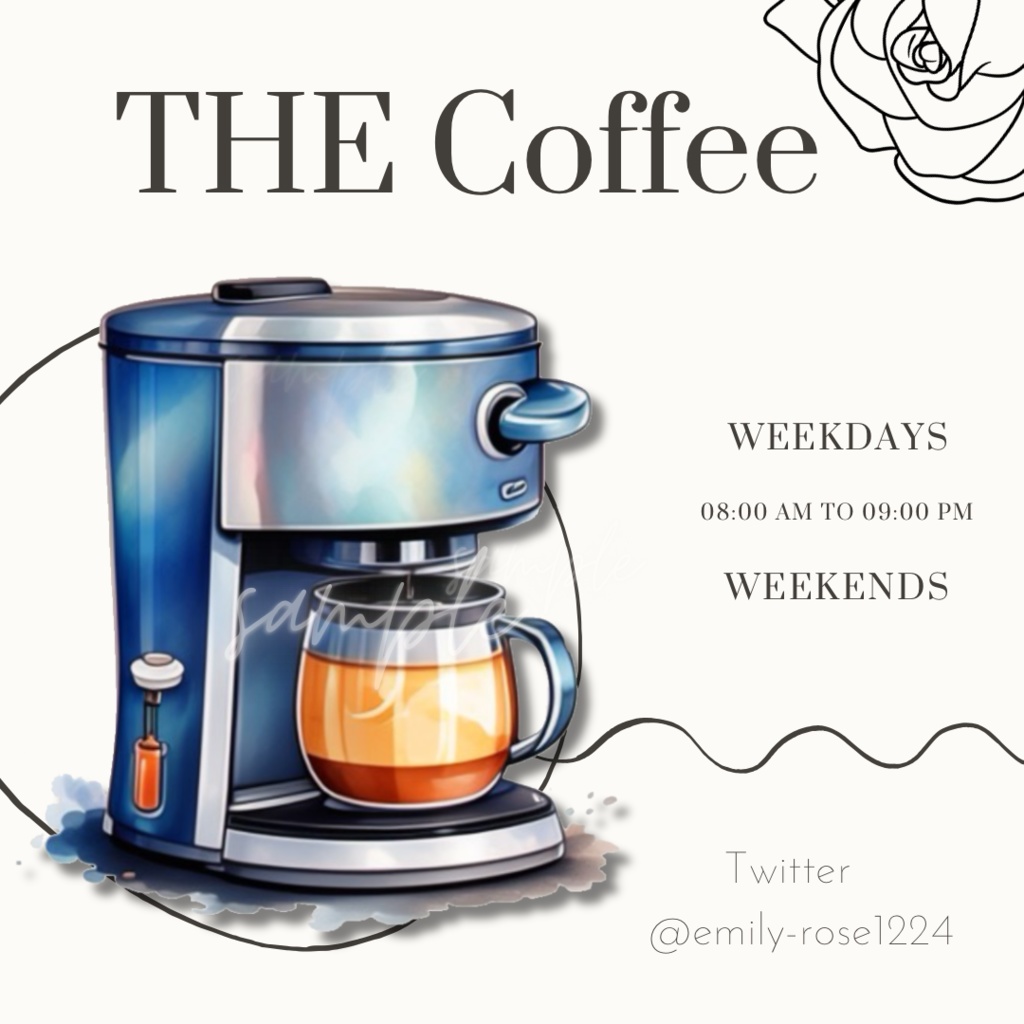 【カフェ素材】coffee /コーヒーメーカー/透過PNG〈全2種〉