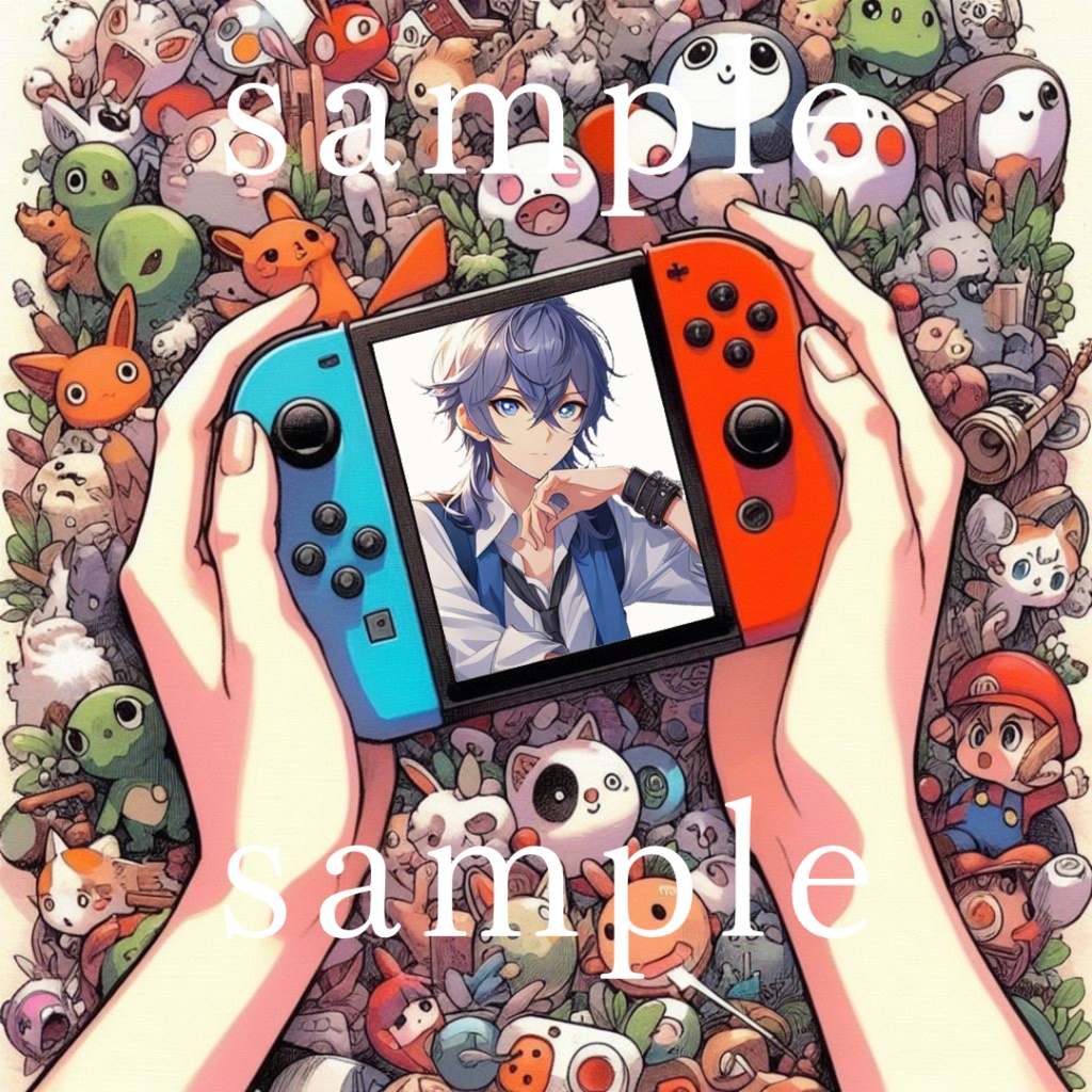 【Vtuber素材】 ゲーム/当てはめフレーム/透過PNG