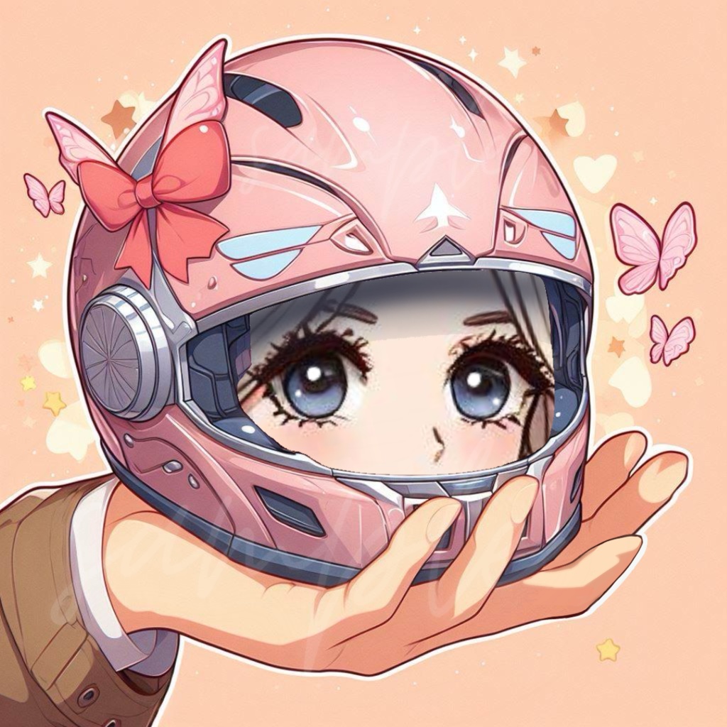 【VTuber向け】ヘルメットを持つ手〈透過png〉無料