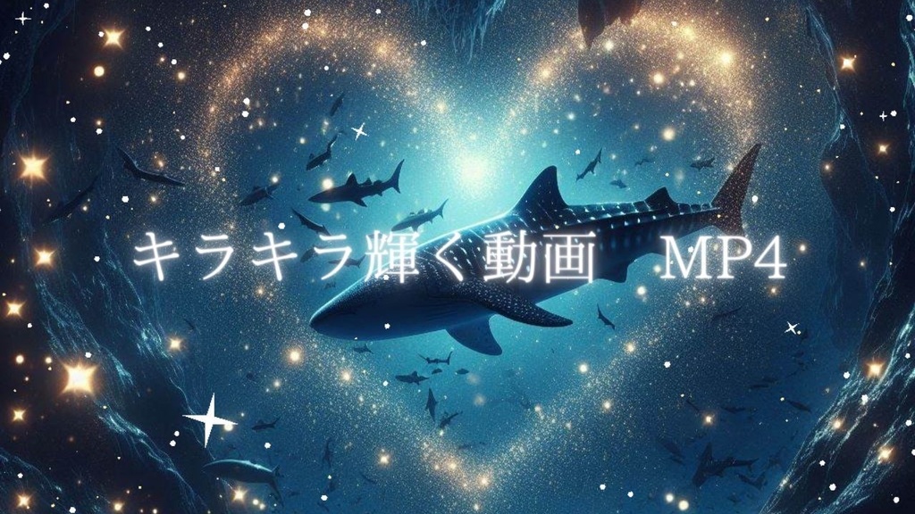 【背景素材】深海の神秘 ジンベエザメ背景素材 / Deep Sea 〈全21種〉