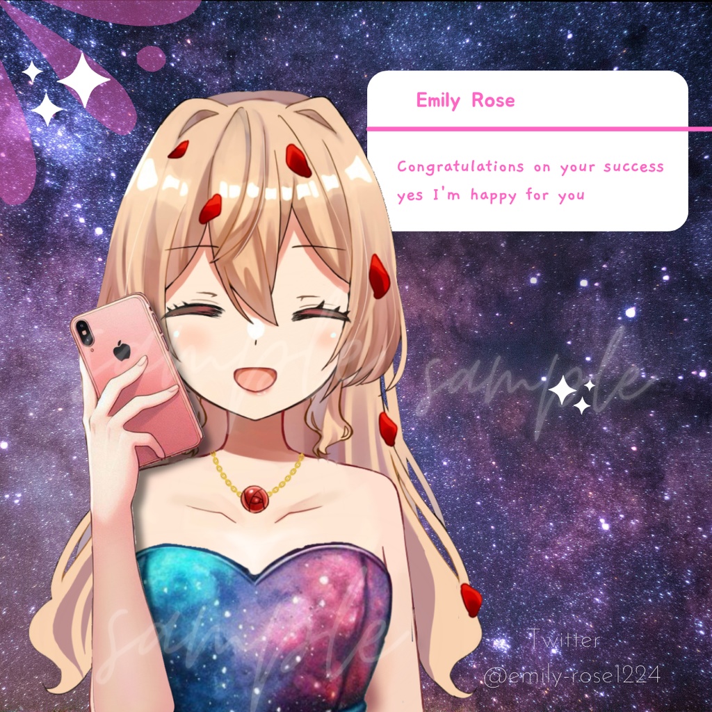 【VTuber向け】携帯を持つ手 / iPhone hand〈透過png〉