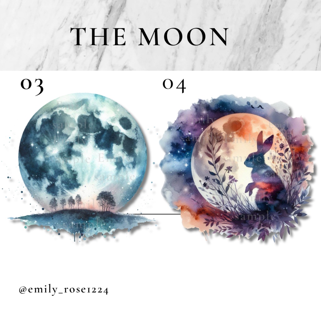 【カフェ素材】エモいお月様 / THE Moon /十五夜/透過PNG※無料あり