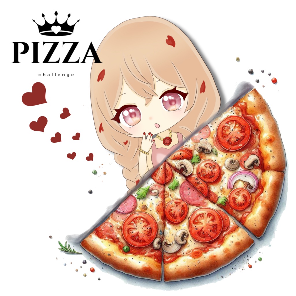 【カフェ素材】オシャレなピザ /Italian pizza /透過PNG〈全6種〉※無料あり