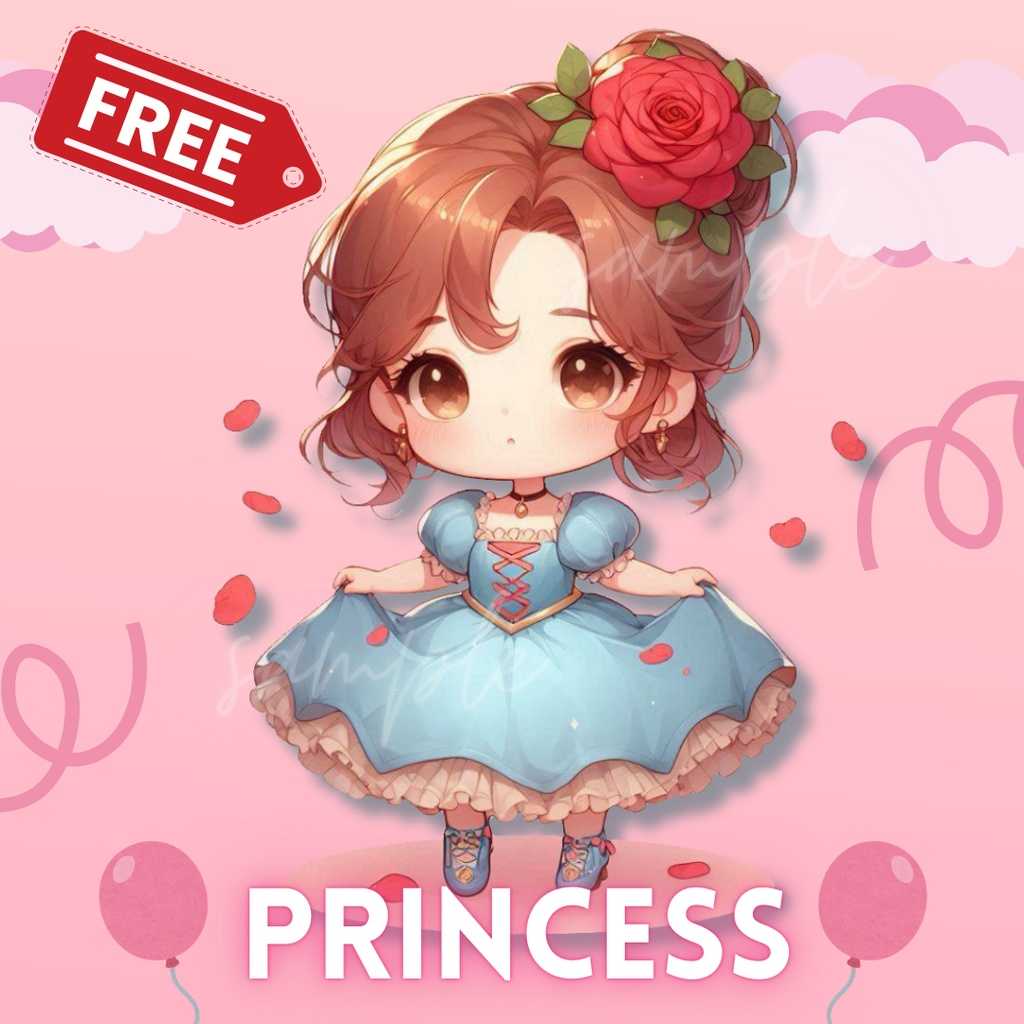 【立ち絵素材】シンデレラガール / Cinderella girl 〈透過png〉※無料あり