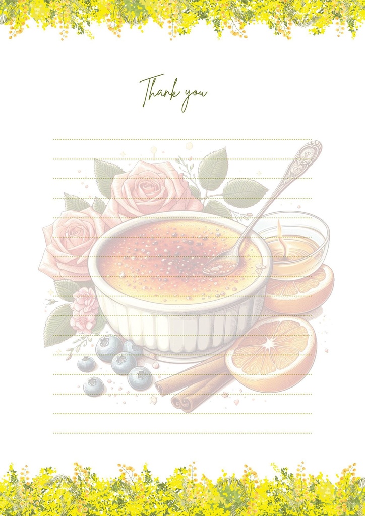 【カフェ素材】インスタ映えクリームブリュレ/creme brûlée/※透過PNG