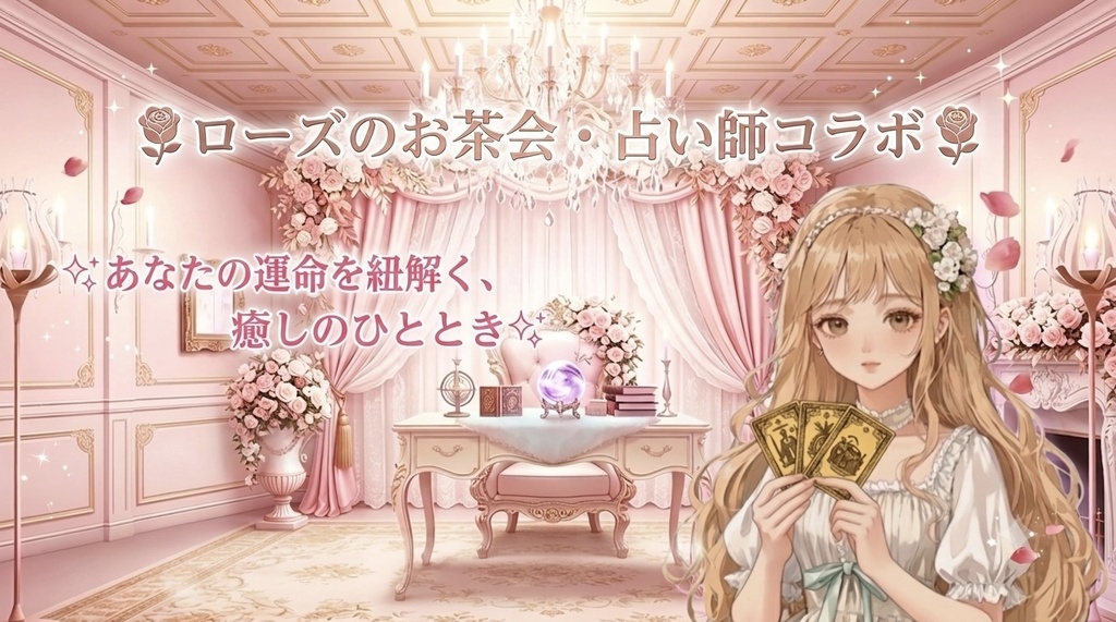 【背景素材】エレガントな占いの館・ラグジュアリー2種(商用利用可・配信背景)