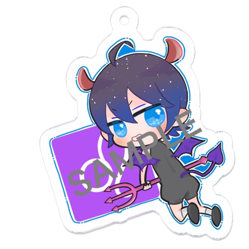悪魔 ネオくん◆アクリルキーホルダー【50×50mm】