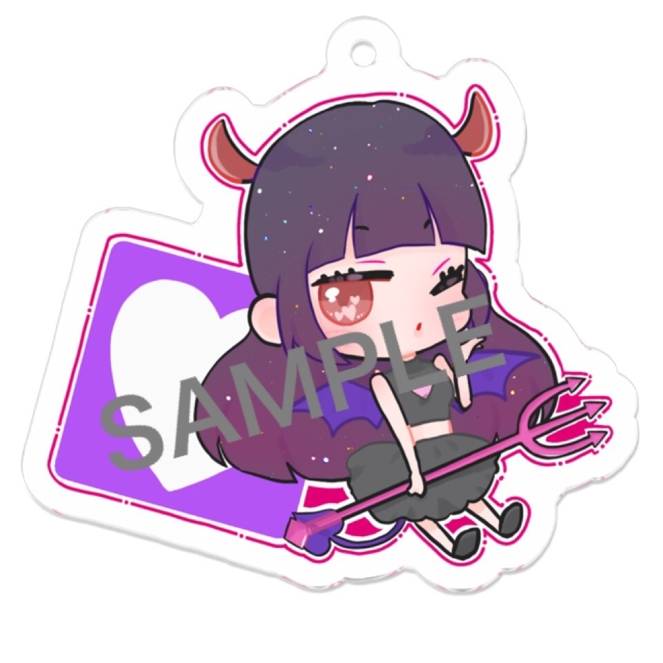 悪魔 姉さん◆アクリルキーホルダー【50×50mm】