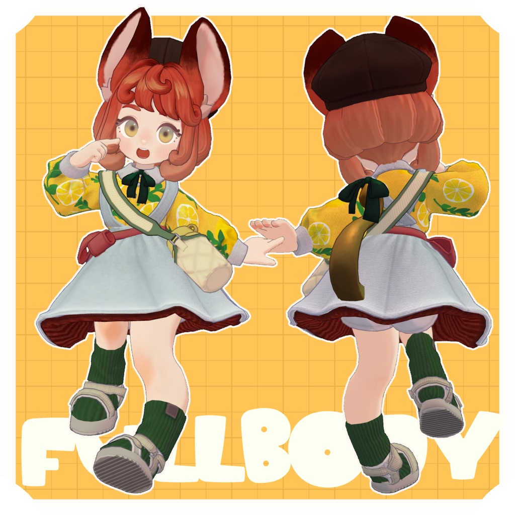 オリジナル3Dモデル『ルクリリ』-RUKURIRI-