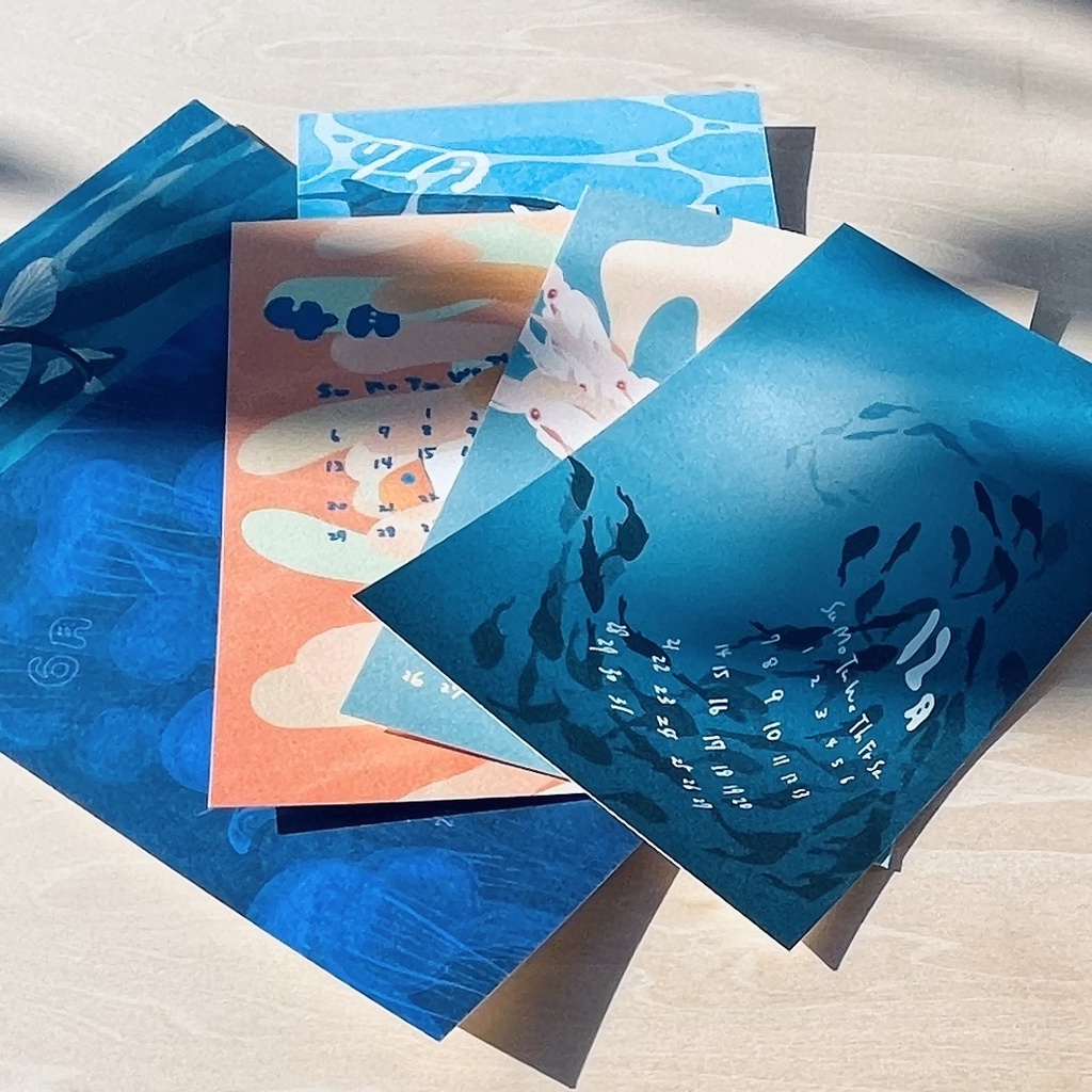 【オリジナル】2025海のいきものカレンダー