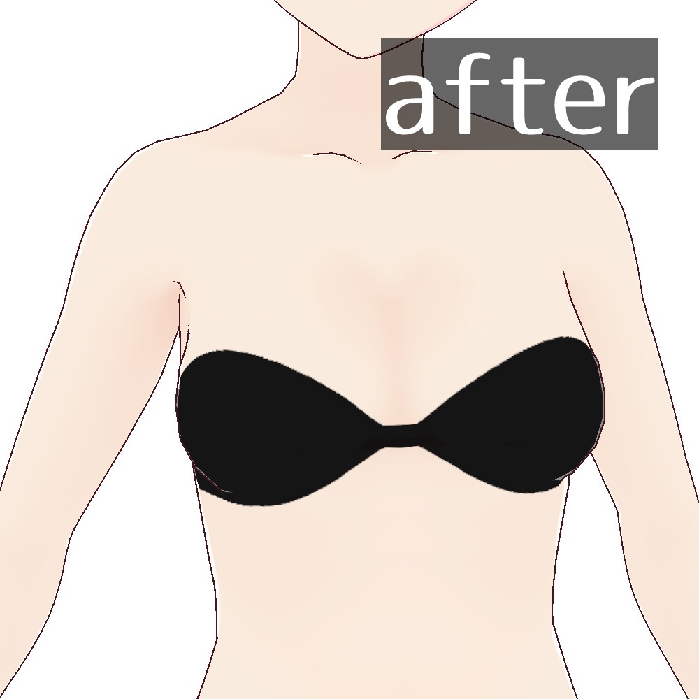 【VRoid1.0】-無料-さりげない谷間テクスチャ