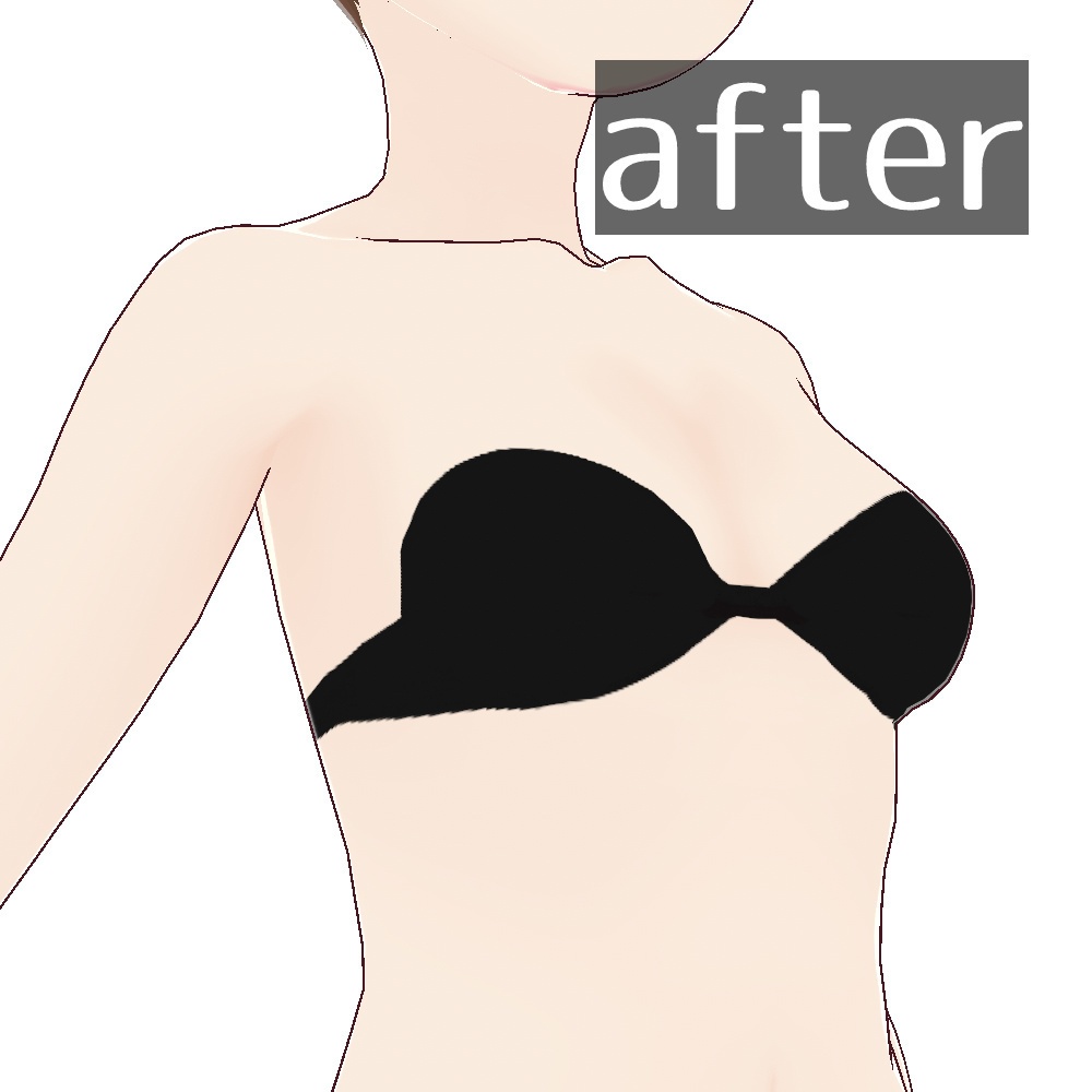 【VRoid1.0】-無料-さりげない谷間テクスチャ