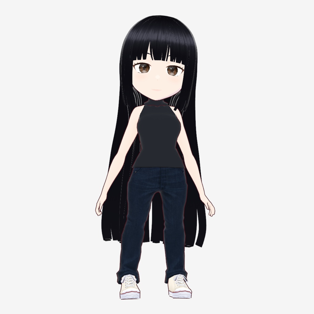 フリーアバター「フリア(仮)」vroidデータ(SD頭身あり) - りこや - 2/2
