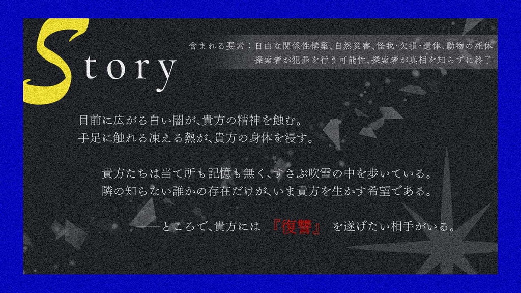 CoCシナリオ「雪辱と春」