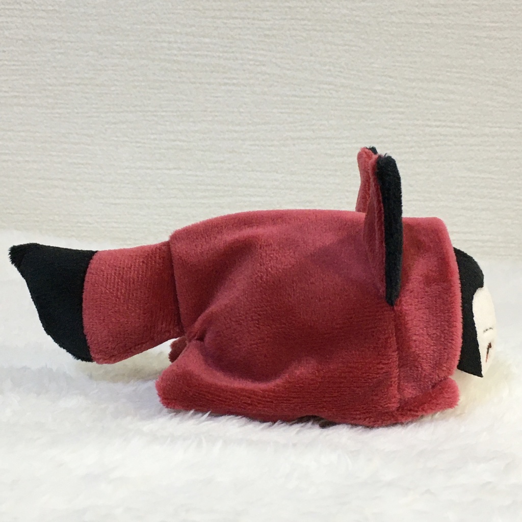 もちマス/もちころりん着ぐるみ きつね ワインレッド&ブラック