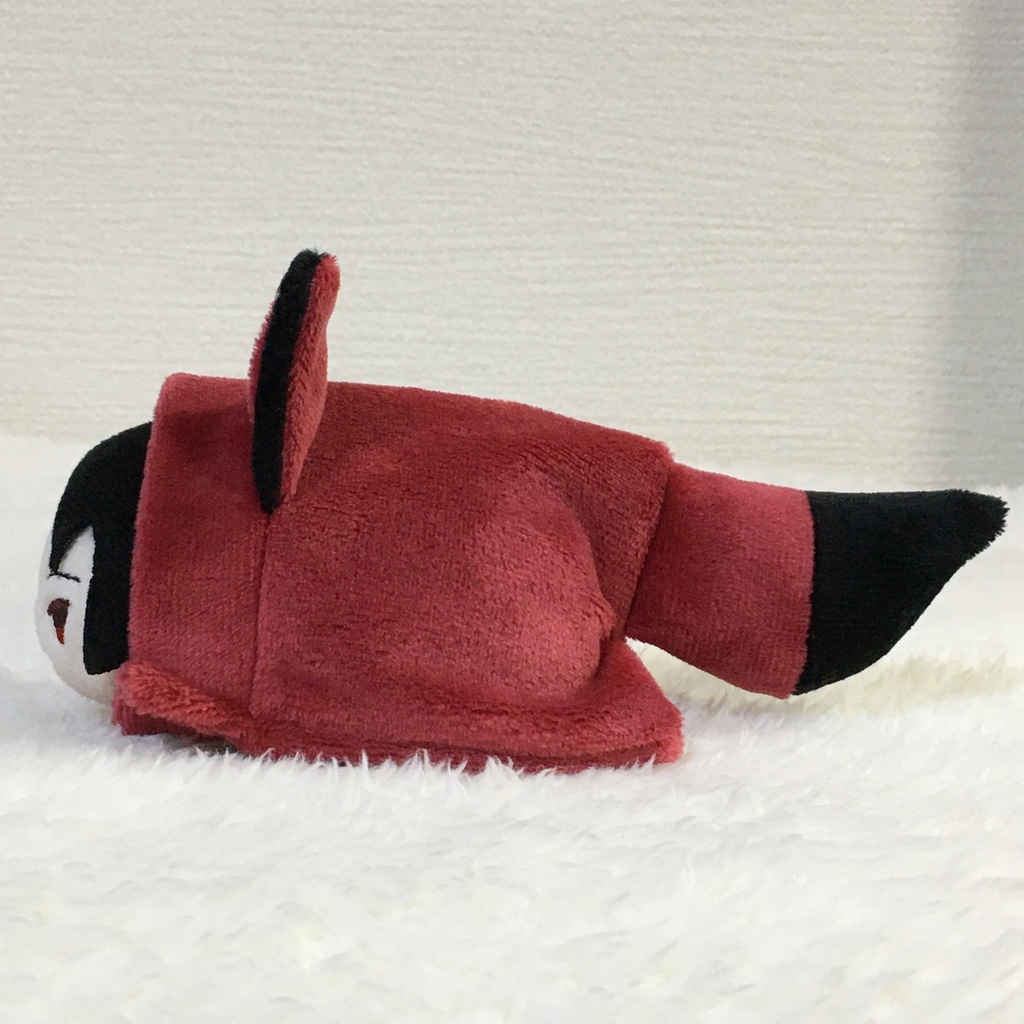 もちマス/もちころりん着ぐるみ きつね ワインレッド&ブラック