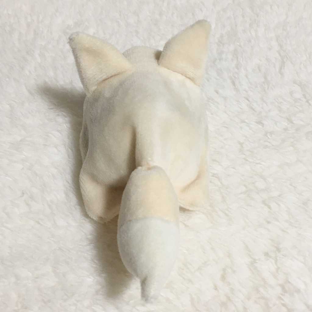 もちマス/もちころりん 着ぐるみ きつね アイボリー&ミルク