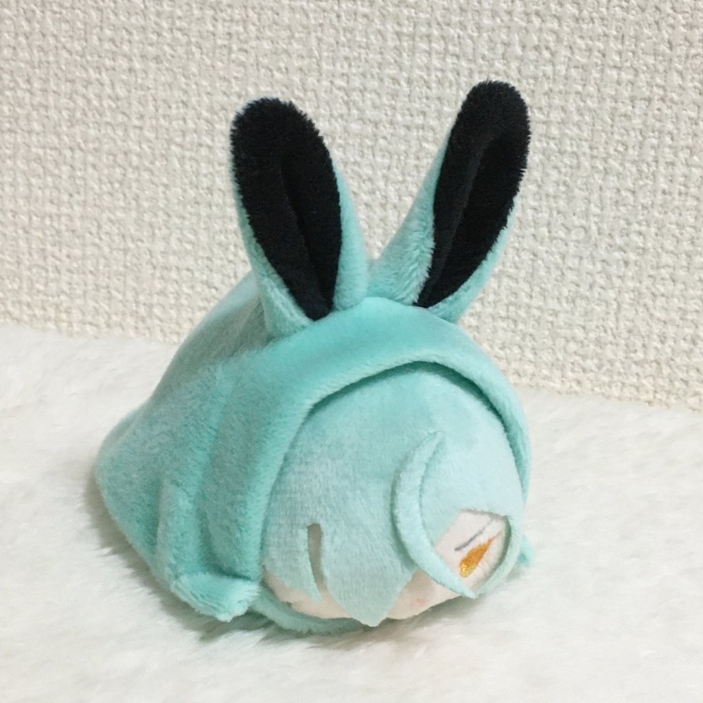 もちマス/もちころりん着ぐるみ うさぎ ミントグリーン&ブラック