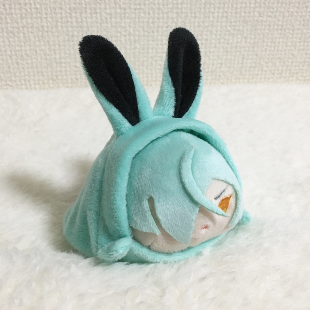 もちマス/もちころりん着ぐるみ うさぎ ミントグリーン&ブラック