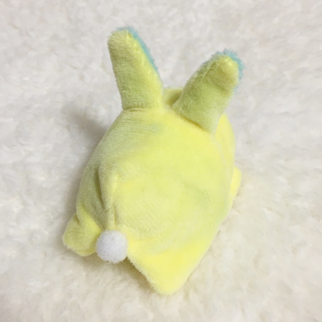もちマスミニ着ぐるみ うさぎ レモンイエロー&ミントグリーン