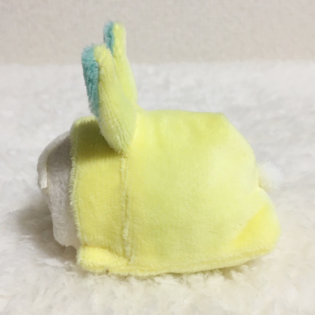 もちマスミニ着ぐるみ うさぎ レモンイエロー&ミントグリーン