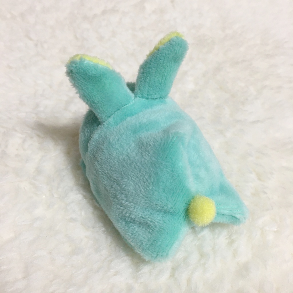 もちマスミニ着ぐるみ うさぎ ミントグリーン&レモンイエロー