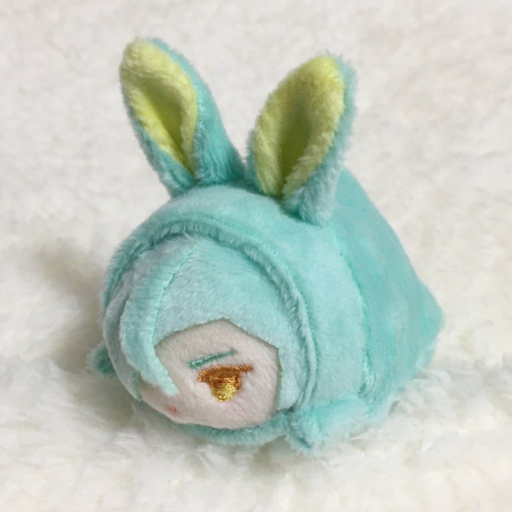 もちマスミニ着ぐるみ うさぎ ミントグリーン&レモンイエロー