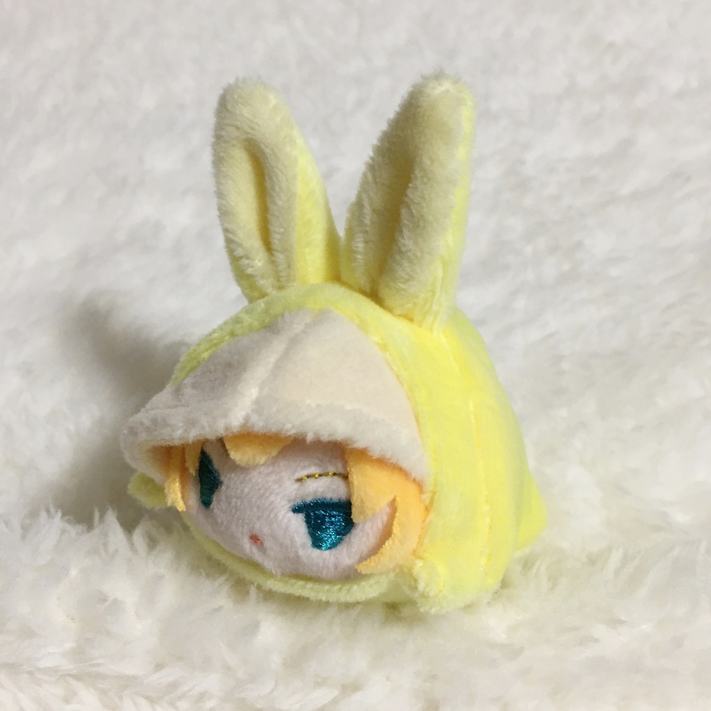 もちマスミニ着ぐるみ うさぎ レモンイエロー&クリームイエロー