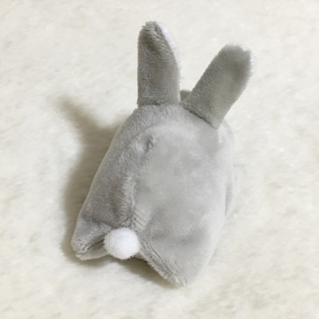 もちマスミニ着ぐるみ うさぎ ライトグレー