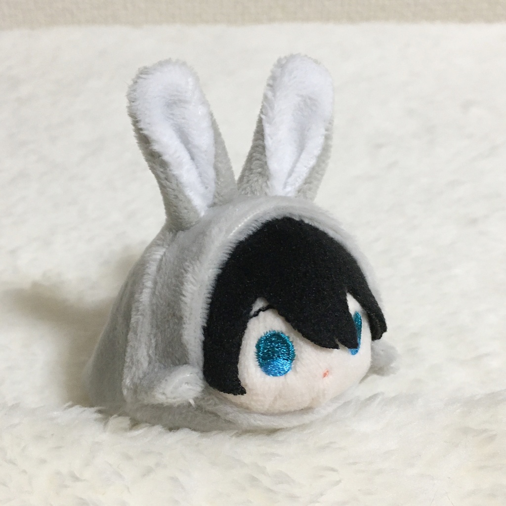 もちマスミニ着ぐるみ うさぎ ライトグレー