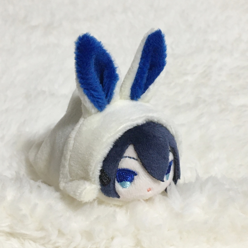 もちマスミニ着ぐるみ うさぎ ミルク&ブルー