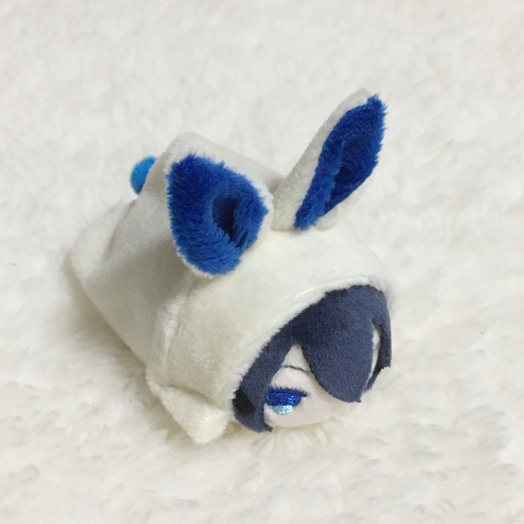もちマスミニ着ぐるみ うさぎ ミルク&ブルー