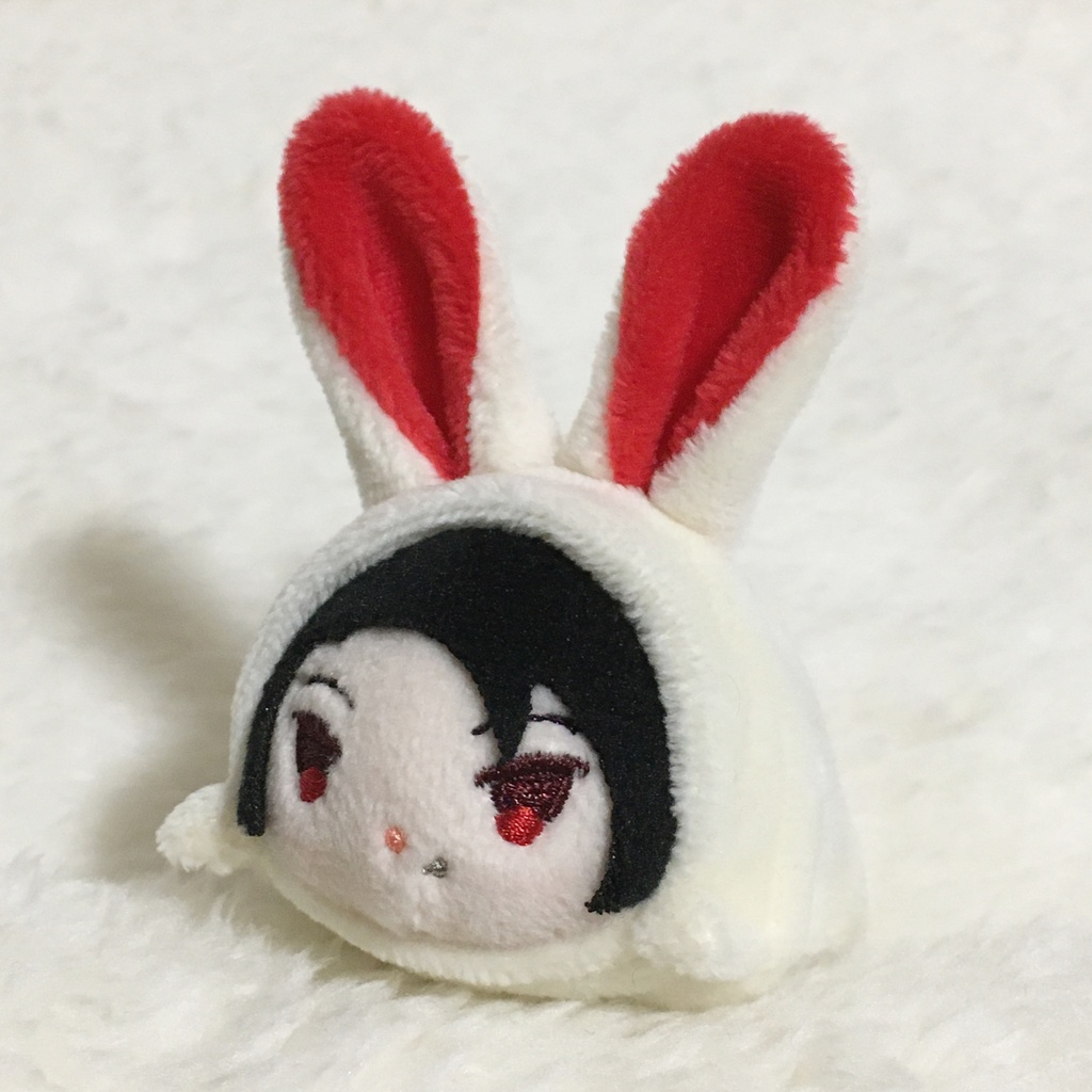 もちマスミニ着ぐるみ うさぎ ミルク&レッド