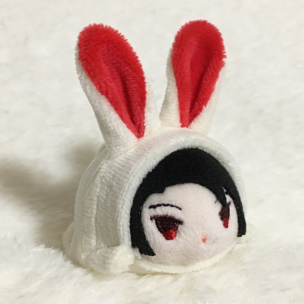 もちマスミニ着ぐるみ うさぎ ミルク&レッド